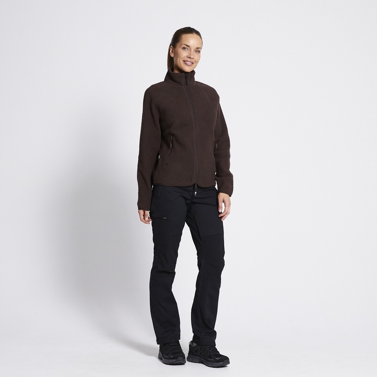Pile jacket "Valla"  Dark Brown